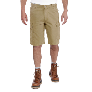 Carhartt Carhartt Mens 103542 Factory 2nd Rugged Flex Relaxed Fit Canvas Cargo Work Short - 11 Inch - Dark Khaki 28W - $29.99 at Dungarees