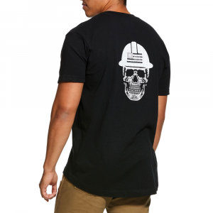 Ariat Men's 10030299 Rebar Cottonstrong Roughneck T-Shirt - Black Small Regular