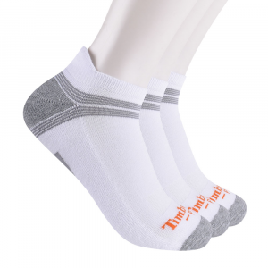 Timberland PRO Mens TB219986TD Power Train Low Cut Sock 3-Pack - White Large