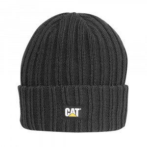 CAT Men's W01443 Rib Watch Cap - Black One Size Fits All