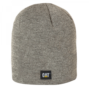 CAT Mens 1120038 Logo Knit Cap - Dark Heather Grey One Size Fits All