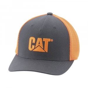 CAT Mens 1120239 Hi-Vis Mesh Cap - Hi Vis Orange One Size Fits All