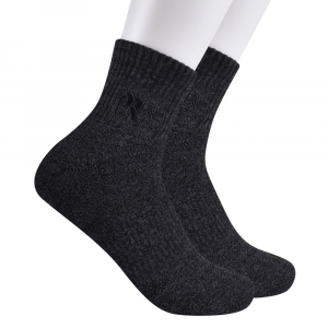 Timberland PRO Men's TB234976TD Down Draft Quarter Sock 2-Pack - Black Heather Large