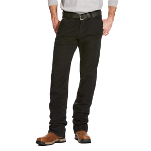 Ariat Ariat Mens 10025970 Closeout Rebar M4 Washed Twill Dungaree - Black 42W x 36L - $72.95 at Dungarees