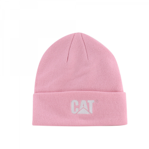 CAT Mens 1120117 Trademark Cuff Beanie - Pink One Size Fits All