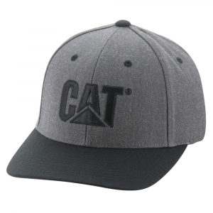 CAT Mens 1120235 Wool Logo Cap - Dark Heather Grey One Size Fits All