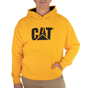 CAT Mens 1910148 Trademark Contrast Hoodie - Yellow Large Regular