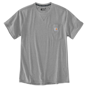 Carhartt Carhartt Men's 104680 Extremes Relaxed Fit Lightweight Short Sleeve Pocket T-Shirt - Asphalt Heather Small Regular - $29.74 at Dungarees