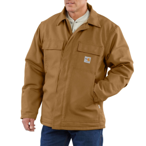 Carhartt Carhartt Mens 101618 Flame-Resistant Duck Traditional Coat - Quilt Lined - Carhartt Brown 3X-Large Regular - $289.99 at Dungarees