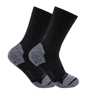 Carhartt Carhartt  SC0812W Women's Force Midweight Synthetic Blend Crew Sock 2-Pack - Black Medium - $16.99 at Dungarees