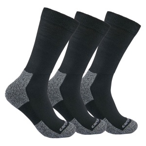 Carhartt Carhartt Mens SC2213M Lightweight Stretch Top Crew Sock 3-Pack - Black Large - $16.99 at Dungarees