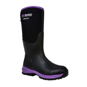 Dryshod  LGX-WH Women's Legend MXT Hi Boot - Black/Purple Womens 10