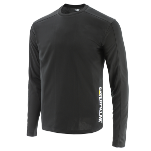 Cat CAT Mens 1510577 Coolmax Long Sleeve T-Shirt - Black X-Large Regular - $34.99 at Dungarees