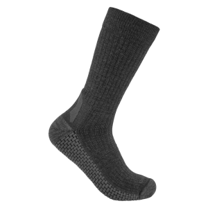 Carhartt Carhartt Men's SC9270M Force Grid Midweight Synthetic-Merino Wool Blend Crew Sock - Carbon Heather Medium - $17.99 at Dungarees