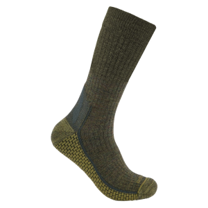 Carhartt Carhartt Mens SC9270M Force Grid Midweight Synthetic-Merino Wool Blend Crew Sock - Olive X-Large - $17.99 at Dungarees