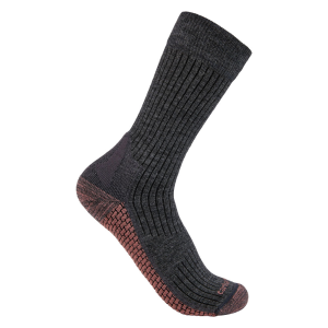 Carhartt Carhartt  SC9270W Women's Force Grid Midweight Synthetic-Merino Wool Blend Crew Sock - Carbon Heather Medium - $17.99 at Dungarees