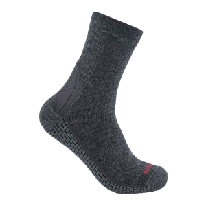 Carhartt Carhartt  SS9260W Women's Force Grid Midweight Synthetic-Merino Wool Blend Short Crew Sock - Carbon Heather Medium - $16.99 at Dungarees