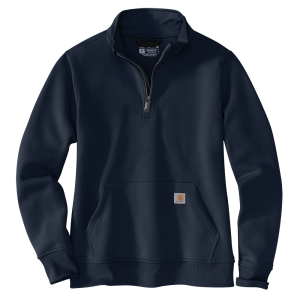 Carhartt Carhartt  105295 Women's Relaxed Fit Midweight Quarter Zip Mock Neck Sweatshirt - Navy Large Regular - $54.99 at Dungarees