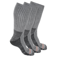 Merrell Mens MEA33559C3 Closeout Everyday Work Crew Sock 3-Pack - Gray Heather M/L