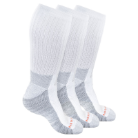 Merrell Mens MEA33559C3 Closeout Everyday Work Crew Sock 3-Pack - White L/XL
