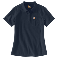 Carhartt  104229 Factory 2nd Women's Contractor's Work Pocket Polo - Navy 2X-Large Plus