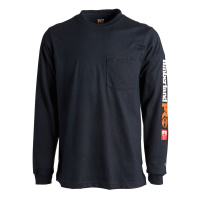 Timberland PRO Mens A1V8D Flame-Resistant Cotton Core Pocket T-Shirt with Logo - Black 3X-Large Tall