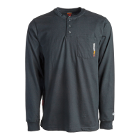 Timberland PRO Mens A23P4 Flame-Resistant Cotton Core Henley - Black 3X-Large Regular