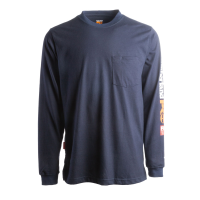 Timberland PRO Mens A1V8D Flame-Resistant Cotton Core Pocket T-Shirt with Logo - Navy 2X-Large Regular