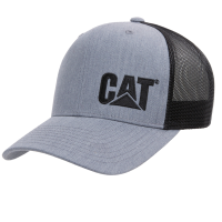 CAT Men's 1090007 Cat Trademark Trucker Hat - Heather Gray One Size Fits All
