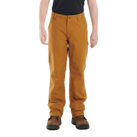 Carhartt  CK8311 Loose Fit Canvas Utility Boot-Cut Work Pant - Boys - Carhartt Brown 16 Youth