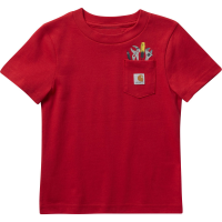 Carhartt  CA6256 Short-Sleeve Pocket Tool T-Shirt - Boys - Tango Red 7 Child
