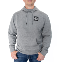 CAT Men's 2910302 Closeout C-Block Hooded Sweatshirt - Dark Heather Grey Small Regular