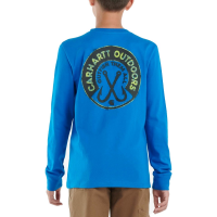 Carhartt  CA6286 Long-Sleeve Outfish T-Shirt - Boys - Imperial Blue 2 Toddler