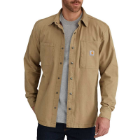 Carhartt Mens 102851 Factory 2nd Rugged Flex Rigby Long Sleeve Shirt Jac - Dark Khaki X-Large Tall