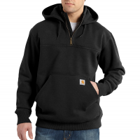 Carhartt Mens 100617 Factory 2nd Rain Defender Loose Fit Heavyweight Quarter-Zip Sweatshirt - Black Small Regular