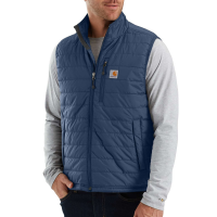 Carhartt | Men's 102286 Factory 2nd Gilliam Vest | Dark Blue | Medium Regular | Quilt Lined | 100% Nylon Cordura'| 100 Gram Polyester Insulation | Dungarees