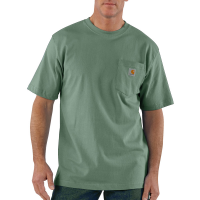 Carhartt | Men's K87 Factory 2nd Short Sleeve Pocket T-Shirt | Botanic Green | 2X-Large Regular | Original Fit | 100% Cotton | 6.75 Ounce | Dungarees