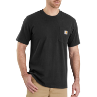 Carhartt Mens 103296 Factory 2nd Relaxed Fit Workwear Pocket T-Shirt - Black Large Regular