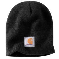 Carhartt Mens A205 Factory 2nd Acrylic Beanie Cap - Black One Size Fits All