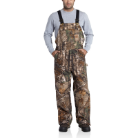Carhartt | Men's 101226 Factory 2nd Camo Duck Bib Overall | Realtree Xtra | 2X-Large Short | Quilt Lined | 100% Cotton Duck| 12 Ounce | Dungarees