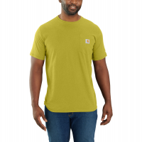 Carhartt Mens 104616 Closeout Force Relaxed Fit Midweight Short Sleeve Pocket T-Shirt - Warm Olive Heather 4X-Large Regular