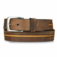 Wolverine Mens WV9006 Canvas/Leather Belt - Brown 40W