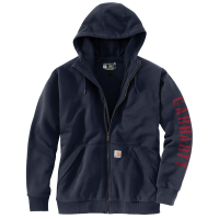 Carhartt Mens 105443 Rain Defender Loose Fit Fleece-Lined Logo Graphic Sweatshirt - New Navy 3X-Large Tall