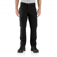 Carhartt Mens 105461 Rugged Flex Relaxed Fit Ripstop Cargo Work Pant - Black 42W x 34L