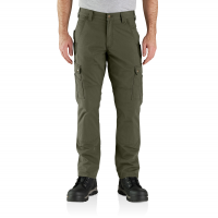 Carhartt Mens 105461 Rugged Flex Relaxed Fit Ripstop Cargo Work Pant - Basil 42W x 34L