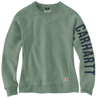 Carhartt  104410 Women's Midweight Graphic Sweatshirt - Jade Heather 2X-Large Plus