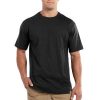 Carhartt | Men's 101124 Factory 2nd Maddock Short Sleeve T-Shirt | Black | Large Regular | Relaxed Fit | 100% Cotton Jersey | 5 Ounce | Dungarees