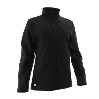 CAT  1040004 Women's Grid Fleece Bonded Softshell Jacket - Black Medium Regular