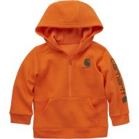 Carhartt  CA6273 Long-Sleeve Half-Zip Sweatshirt - Boys - Exotic Orange 2 Toddler