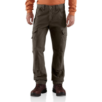 Carhartt | Men's B342 Closeout Cotton Ripstop Cargo Pant | Dark Coffee | 44W x 34L | Relaxed Fit | 100% Cotton Ripstop | 9.25 Ounce | Dungarees